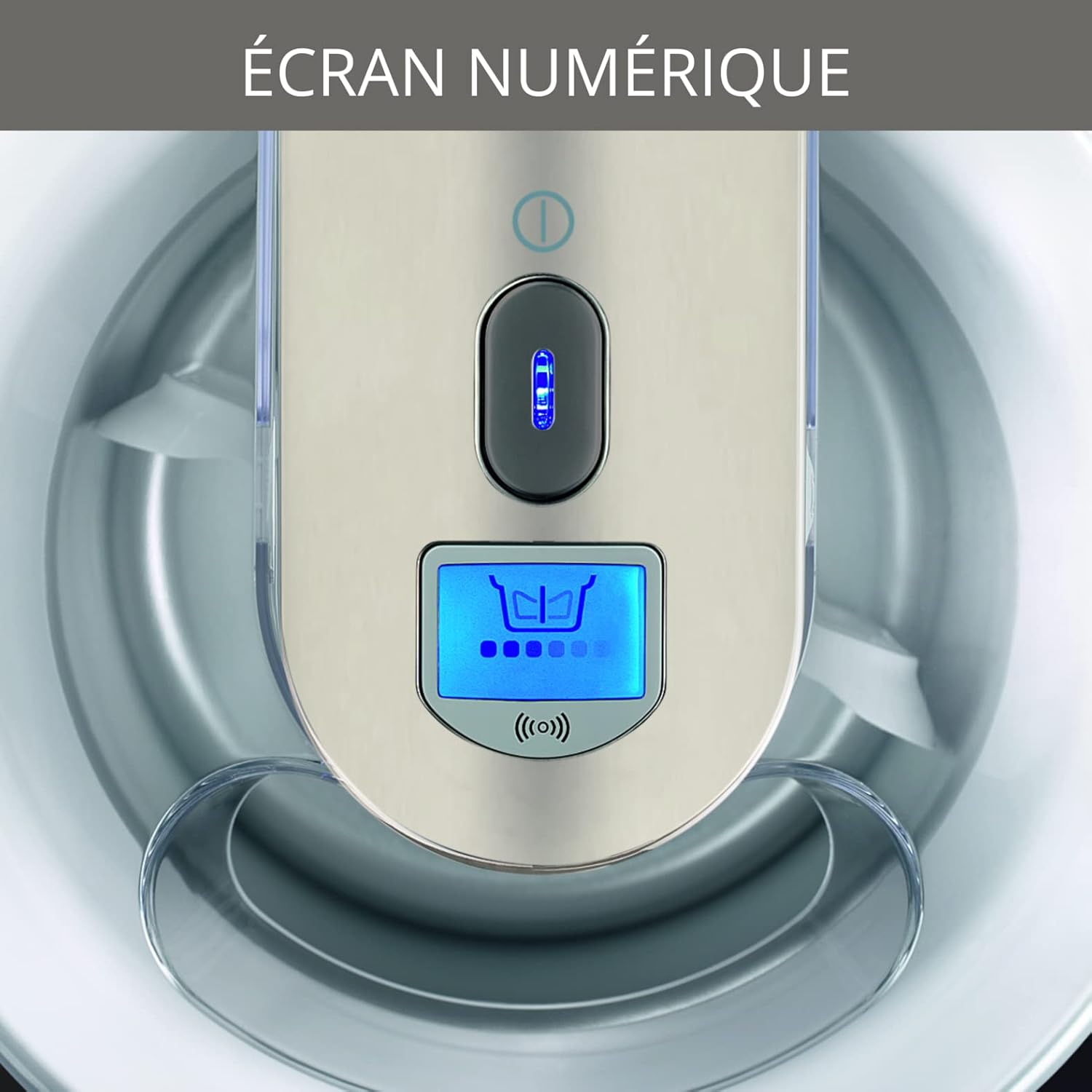 Perfect Mix 9000 Sorbetière, Crèmes glacées, Sorbets, Yogourts glacés, Capacité 1,6 L, Fonctionnement automatique, Ecran LCD, Couvercle anti-éclaboussure, Facile à nettoyer GVS241 1 récipient de congélation