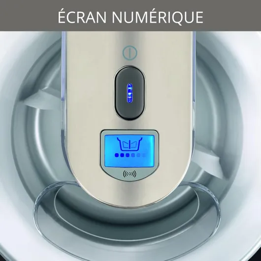 Perfect Mix 9000 Sorbetière, Crèmes glacées, Sorbets, Yogourts glacés, Capacité 1,6 L, Fonctionnement automatique, Ecran LCD, Couvercle anti-éclaboussure, Facile à nettoyer GVS241 1 récipient de congélation