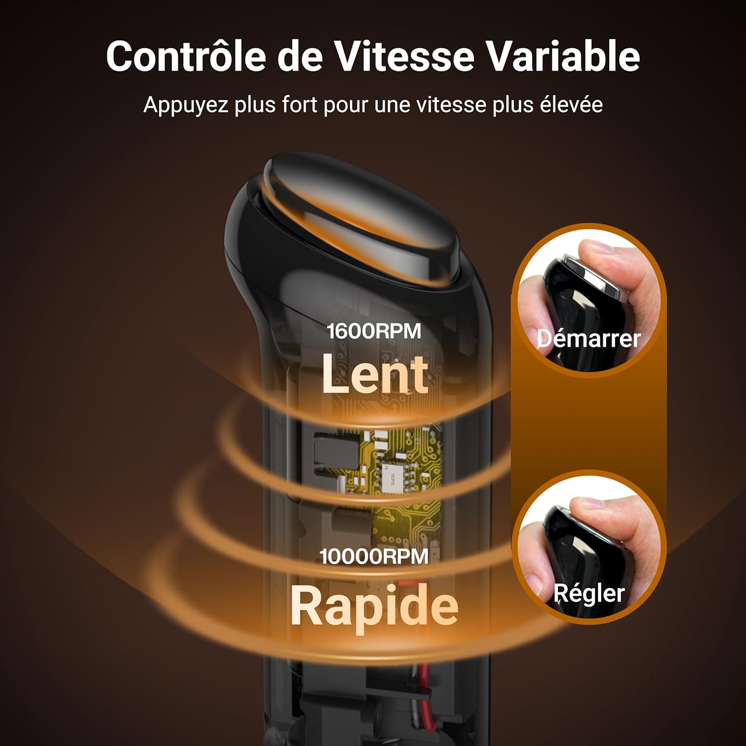 InstaWhisk Mousseur à Lait Électrique, Vitesse Variable 1600-10000 RPM, 3 Fouets Détachables, Rechargeable USB-C, Fouet Mousseur pour Latte, Cappuccino, Chocolat Chaud, Lait d'Avoine Noir