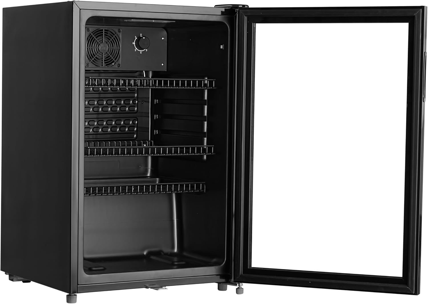 Réfrigérateur à boissons GSC2125B, métal/verre, 54.5 x 54 x 84 cm, 118 L, refroidissement statique par air, avec serrure, noir 118 L Noir