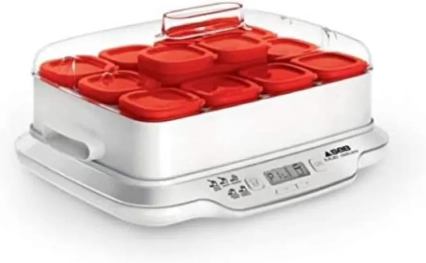 Yaourtière 12 pots, Pots verre 140 ml, 5 programmes automatiques, Sans BPA, Compact, Yaourt maison & XF102000 Delices Box Coffret de Six Bouteilles Yaourt à Boire