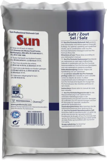 Sun Professionnel Sel Régénérant pour lave vaisselle, 2 kg, Sans parfum 2 kg (Lot de 1)