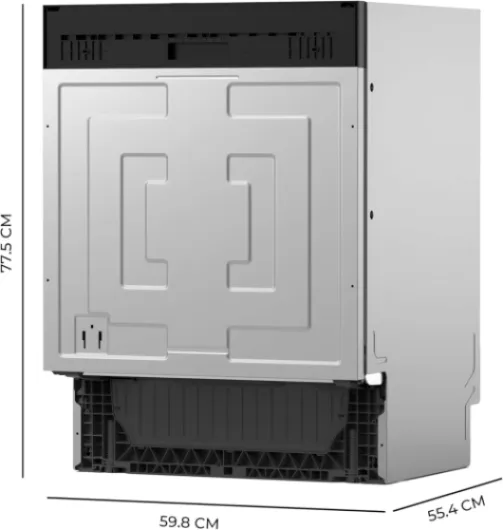 Lave-vaisselle Intégrable 60cm Bolero Aguazero 6620 Full-BI C - 1850W, 15 Couverts, 8 Programmes, Moteur Inverter, Écran FullColor, Smart Wash, Turbo Dry+, AutoClean, Demi-Charge, Dual Zone