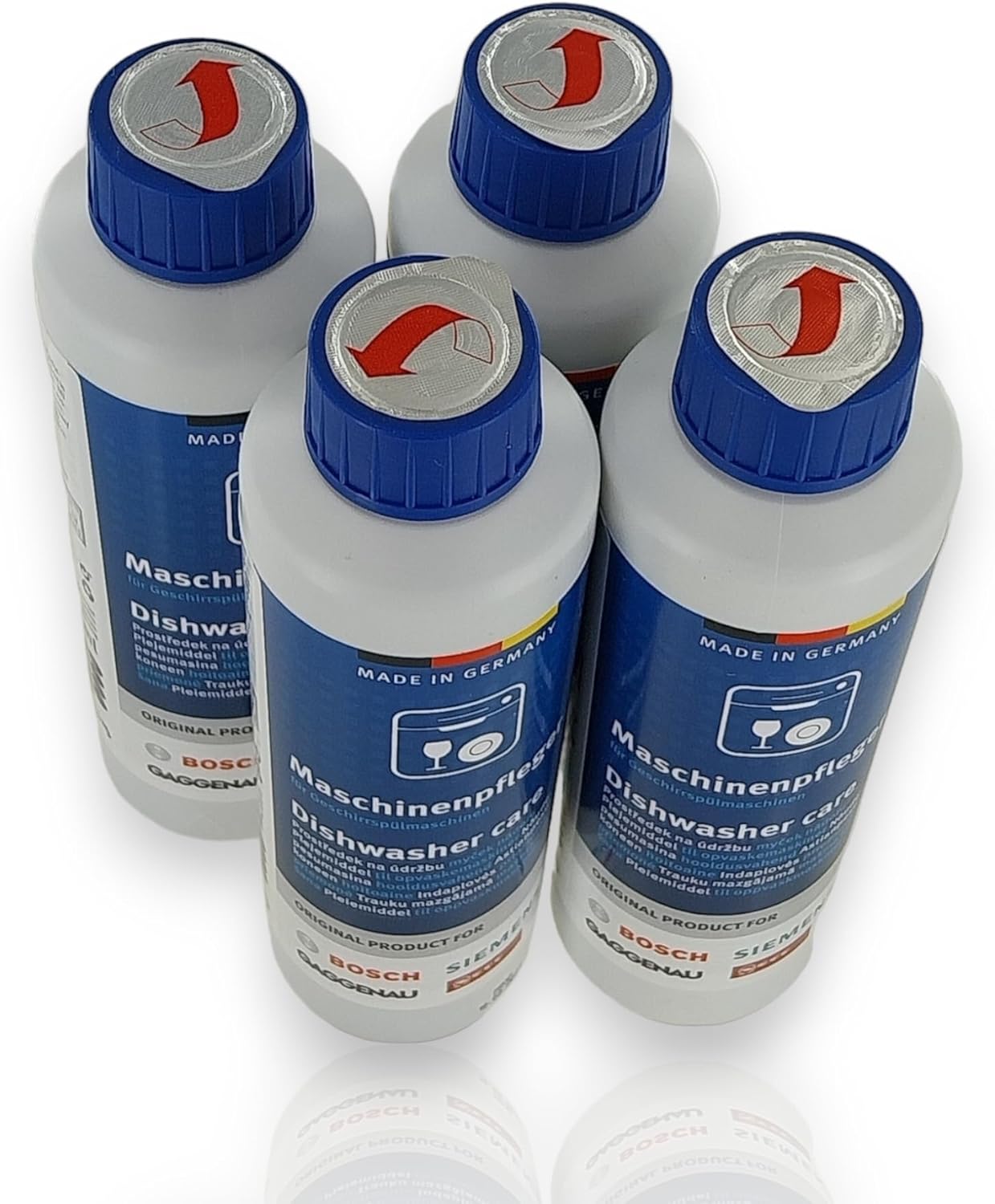 DL-pro 4x 250 ml Produits d'entretien pour lave-vaisselle et appareils profess - compatibles avec Bosch Siemens 00311997 00311304 00311565 00311566 00311625 00311719 00311994 00311996 00311998 00576333