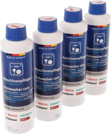 Siemens Neff Gaggenau Lot de 4 flacons de nettoyant pour lave-vaisselle 250 ml