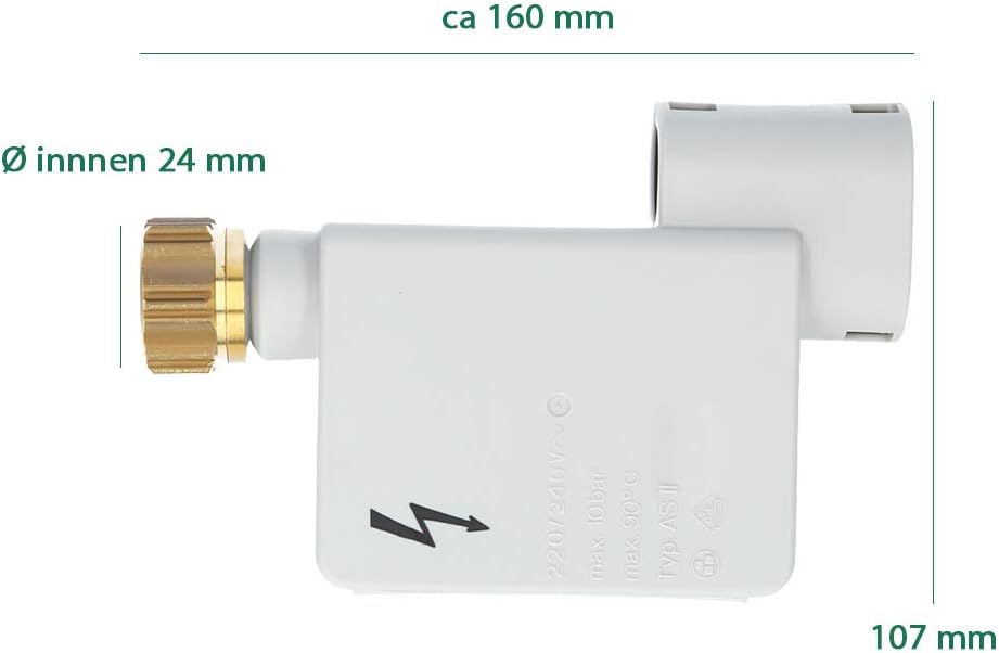 Kenekos - Kit de réparation pour tuyau Aquastop - compatible avec les lave-vaisselle de 60 cm, Bosch/Siemens 00091058/091058 Constructa, Neff, AEG, Quelle - Electrovanne type ASII BITRON