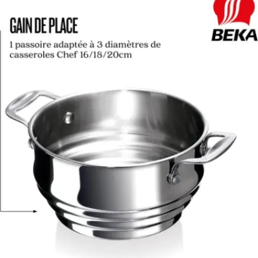 Test Beka Chef Panier Vapeur Inox 18/10 : un seul panier pour plusieurs casseroles, ça vaut le coup ?