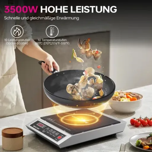 Test Plaque à induction Lecon Chef 3500 W : la plaque qui envoie fort sans trop vider le portefeuille