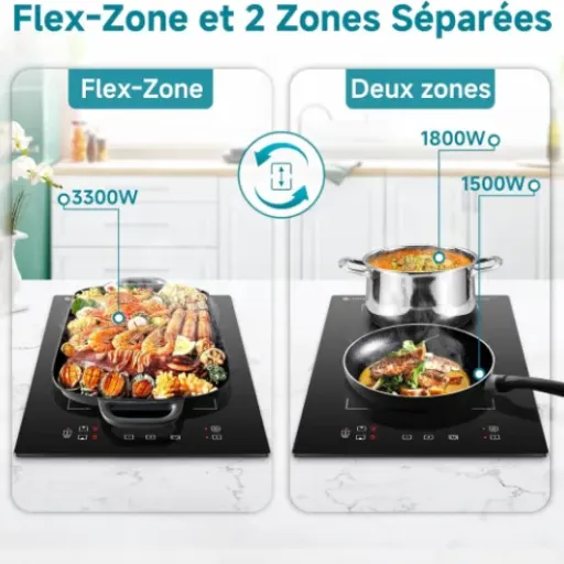 Test AMZCHEF Plaque induction 2 feux : compacte, assez puissante, mais pas sans défauts