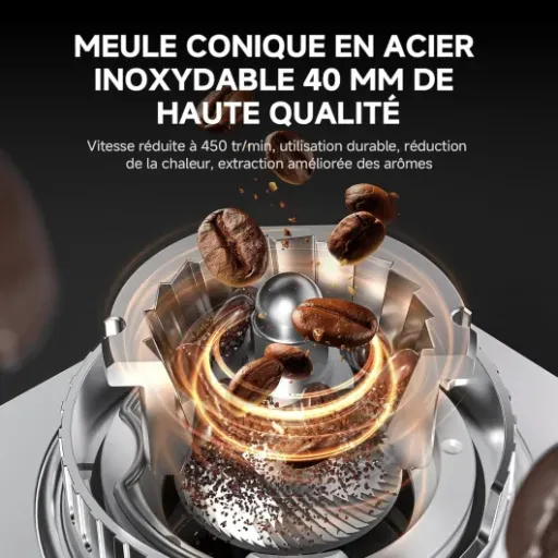 Test AMZCHEF Moulin à Café Électrique : un moulin plutôt complet pour passer au café en grains sans se ruiner