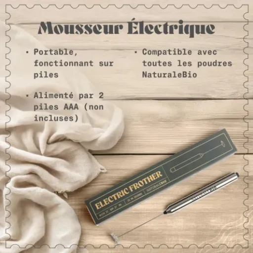 Test mousseur électrique NaturaleBio : le petit fouet qui fait le job pour le matcha et le café