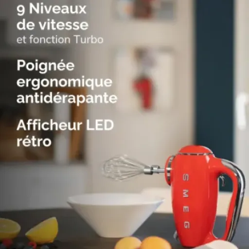 Test Smeg HMF01CREU : le batteur qui mise autant sur le look que sur la pratique
