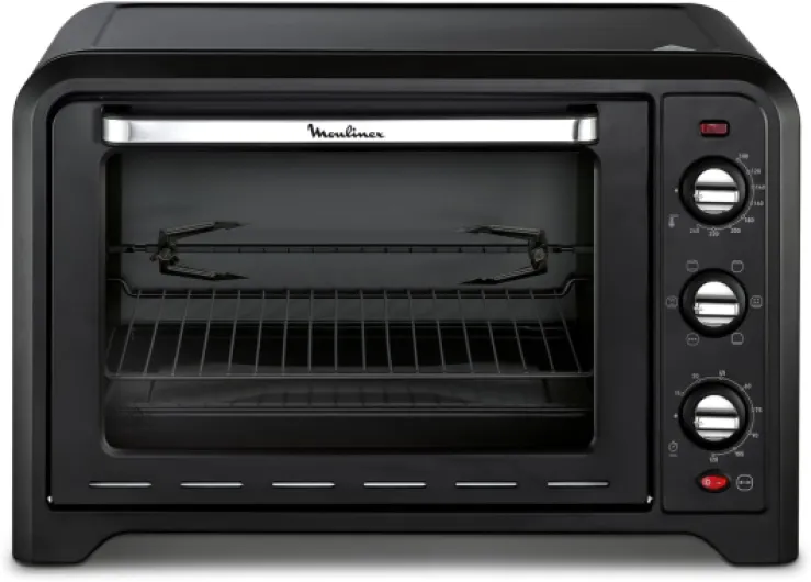 Four électrique 39 L, 7 modes de cuisson, Chaleur tournante, Thermostat réglable jusqu’à 240° C, Tournebroche, Minuteur 120 min, Grille réversible, Optimo noir OX485810