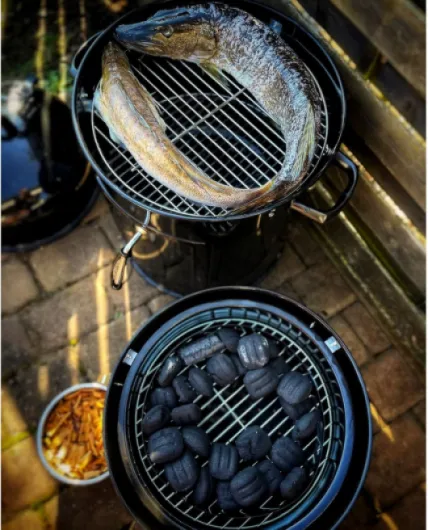 BBQ-Toro Barbecue Fumoir Oak Ø 47 cm - Baril à grillades, Fumoir à bois, Tonneau pour smokeur 4en1, Gril à fumées, Watersmoker - Gril à charbon de bois avec couvercle