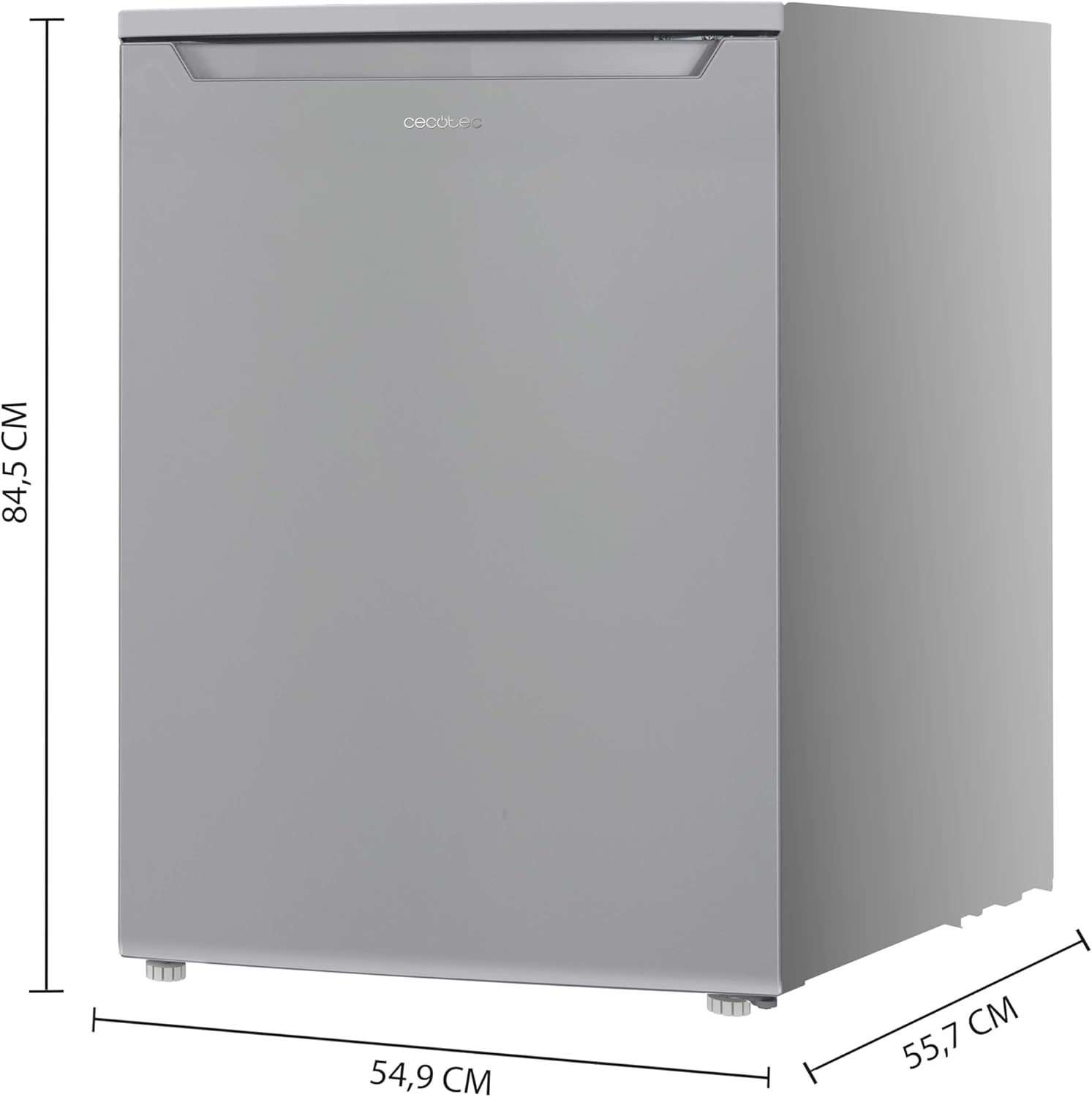 Mini Réfrigérateur 107 L Bolero CoolMarket TT 107 Inox, Classe Énergétique E, Économie d'Énergie, Porte Réversible, Faible Niveau Sonore, Tiroir Congélateur - Inox 107 L - Ice box