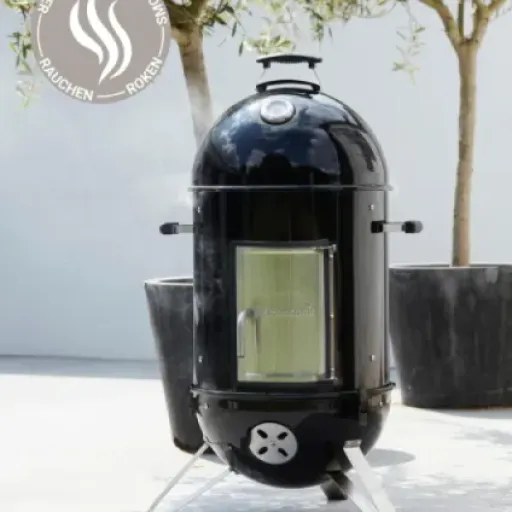 Test Barbecook Oskar M Ø44 cm : le fumoir charbon qui fait le job sans se prendre pour un chef étoilé