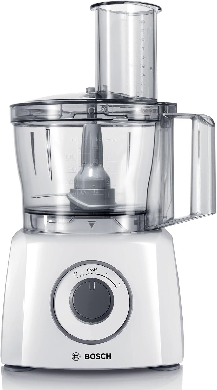 MCM3200W MultiTalent 3 - Robot de cuisine, puissant moteur Paquet d'accessoires XL Blanc/Gris