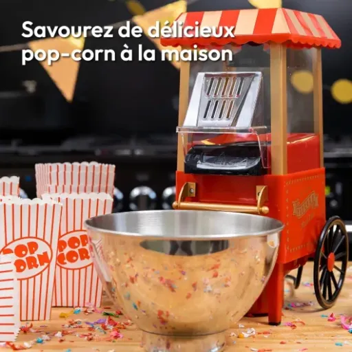Test Gadgy Machine à Popcorn à Air Chaud : le petit appareil rétro qui fait le job pour les soirées ciné