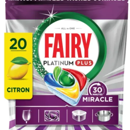 Test Fairy Platinum Plus 30 Minutes Miracle Citron : les pastilles qui misent tout sur le cycle court