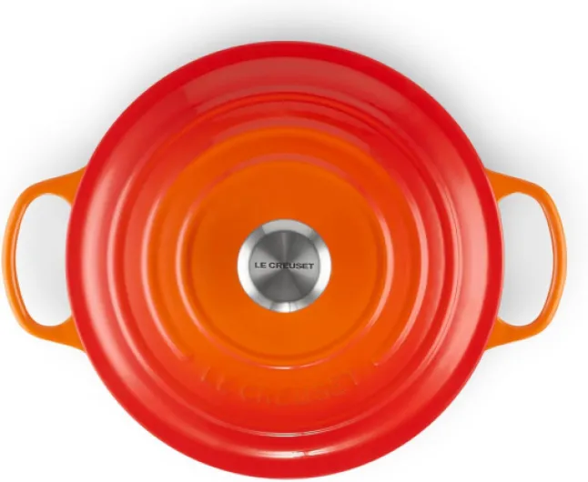 Cocotte Signature en Fonte Émaillée avec Couvercle, 26 cm, Ronde, 5,3 L, 5,135 kg, Volcanique, 21177260902430 Volcanique 26 cm