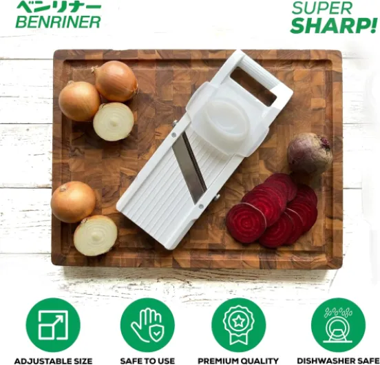 Benriner BN-95W-1 Mandoline, Blanc Horizontal Blanc