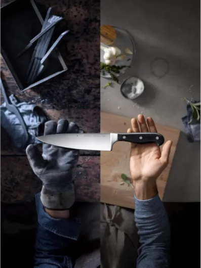 Top class Plus set de couteaux 5 pièces, fabriqué en Allemagne, 5 couteaux forgés, couteaux de cuisine, coupe performante, lame en acier spécial 5 pièces Messerset 5-teilig