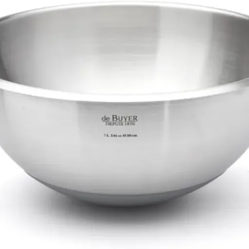 Test De Buyer Cul-de-poule 30 cm : le gros bol en inox qui tient vraiment en place
