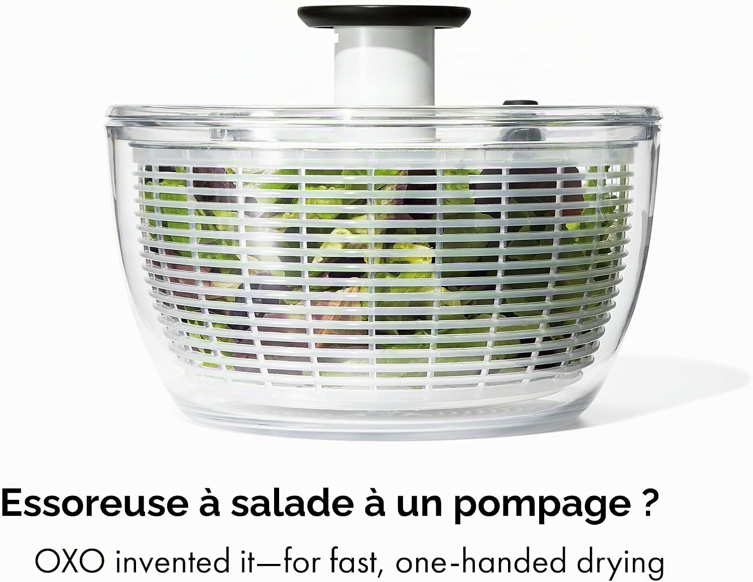 324 - Essoreuse à salade - diam 26 cm - Blanche