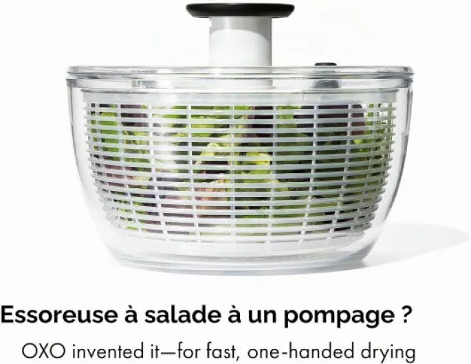 324 - Essoreuse à salade - diam 26 cm - Blanche